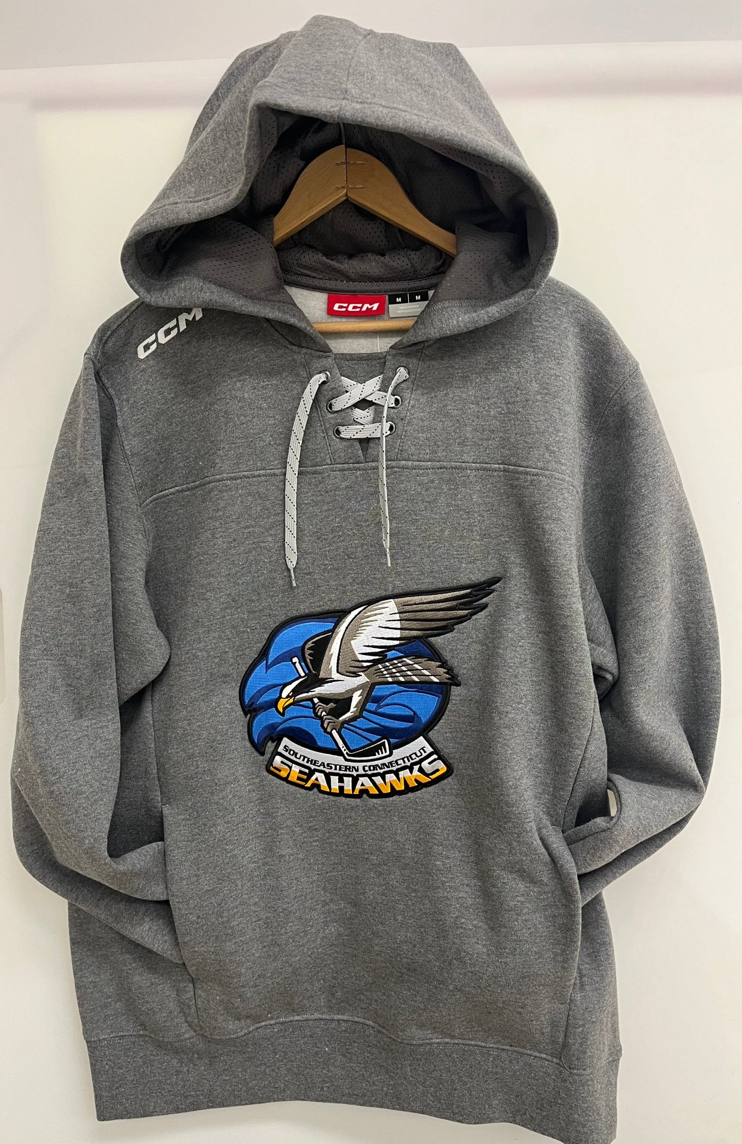 2023 CLOSEOUT CCM Lace Hoodie with SECYH Patch Logo